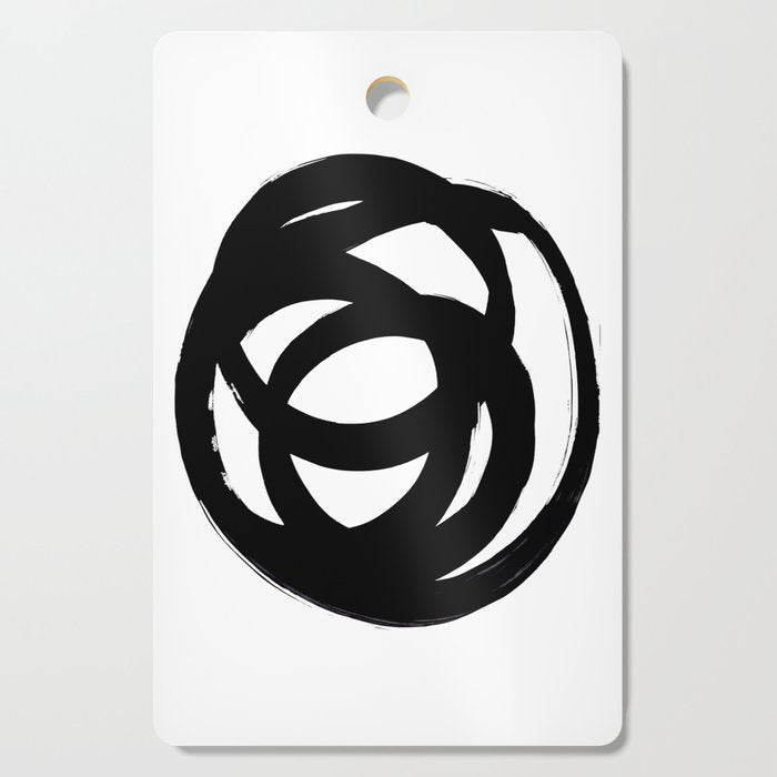 Ink Eye White Background Cutting Board Gallery Image 1