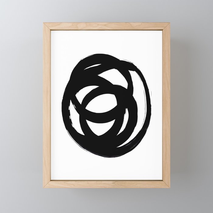 Ink Eye White Background Mini Art Print Gallery Image 1