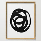 Ink Eye White Background Serving Tray Gallery Image 1