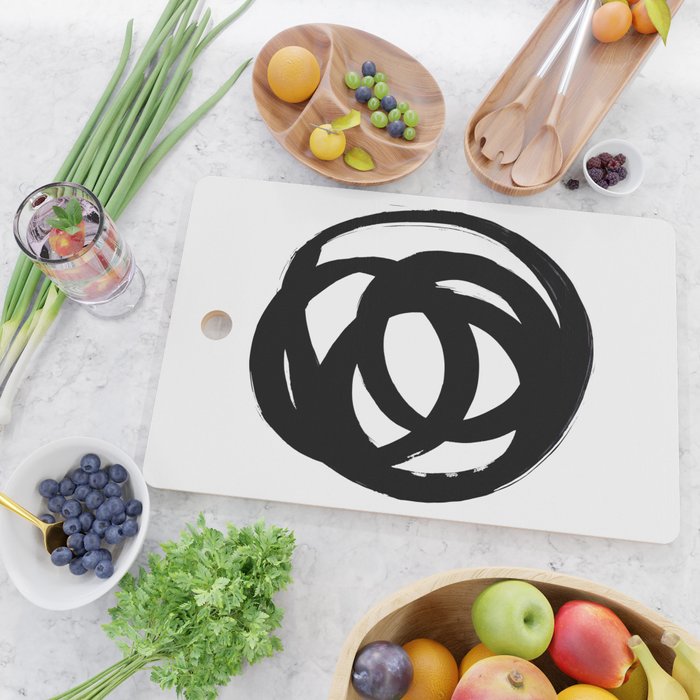 Ink Eye White Background Cutting Board Gallery Image 2