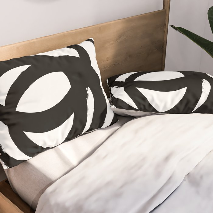 Ink Eye White Background Pillow Sham Gallery Image 2