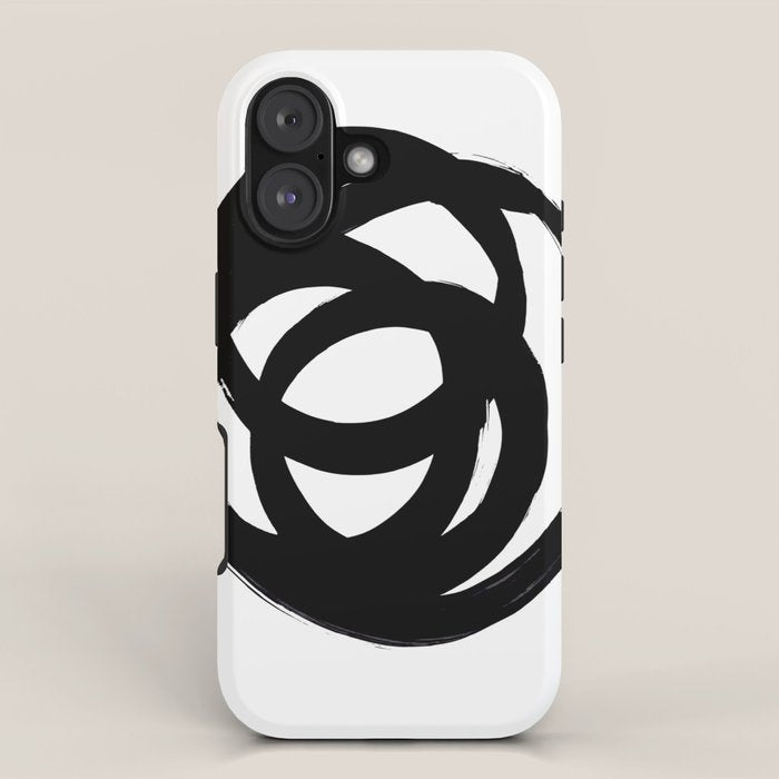 Ink Eye White Background iPhone Case Gallery Image 1