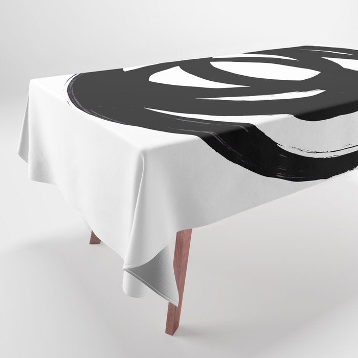 Ink Eye White Background Tablecloth Gallery Image 1