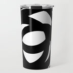 Ink Eye White Background Travel Mug Gallery Image 1