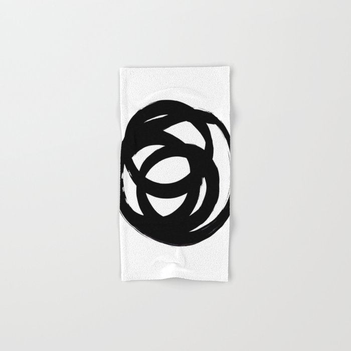 Ink Eye White Background Bath Towel Gallery Image 1