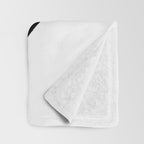 Ink Eye White Background Throw Blanket Gallery Image 3