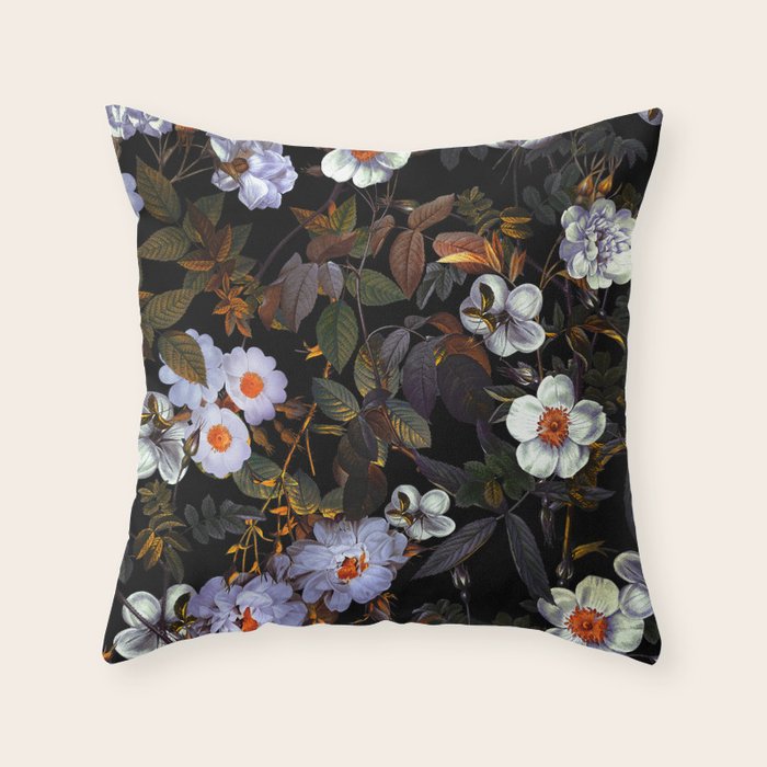 Floral Spice IV Throw Pillow Gallery Image 1