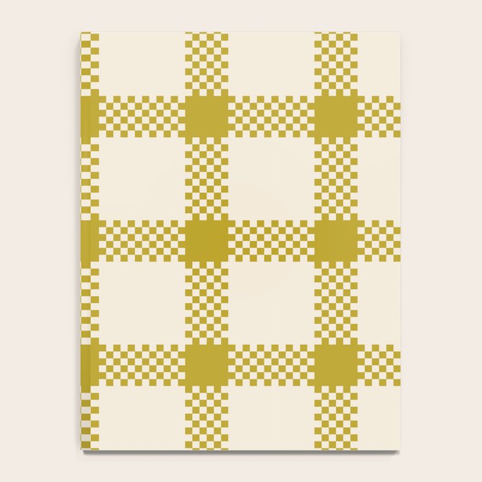 Antique Moss Check Grid Notebook Gallery Image 4