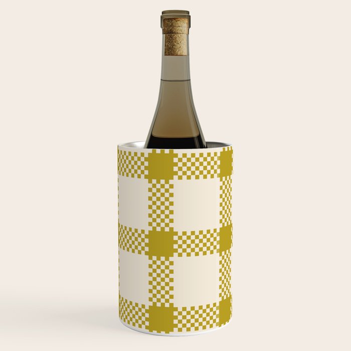Antique Moss Check Grid Wine Chiller Gallery Image 3