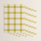 Antique Moss Check Grid Wrapping Paper Gallery Image 3