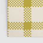 Antique Moss Check Grid Poster Gallery Image 3