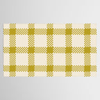 Antique Moss Check Grid Tablecloth Gallery Image 2