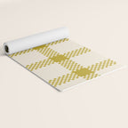 Antique Moss Check Grid Yoga Mat Gallery Image 2