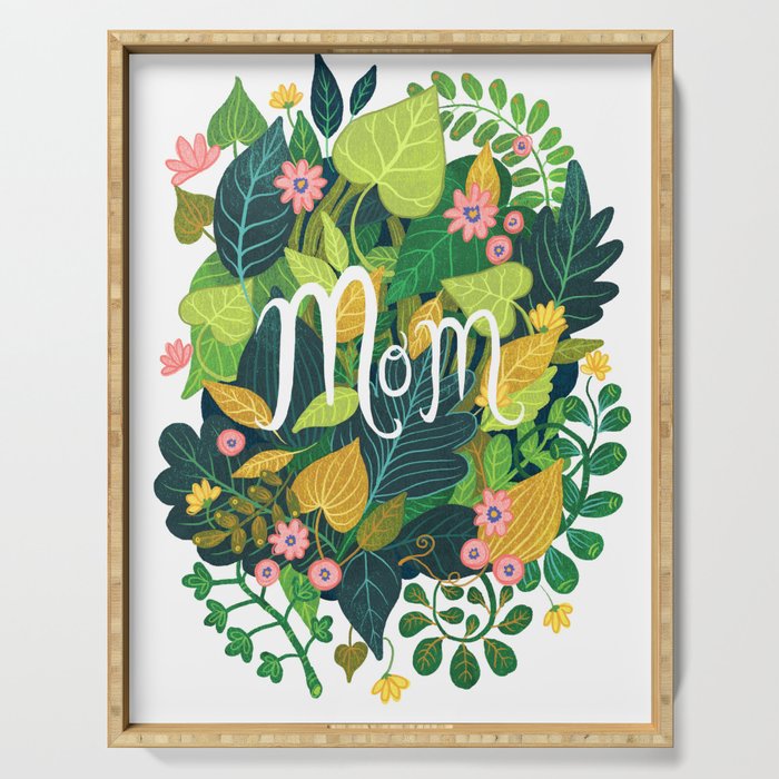 Floral Mom Serving Tray Gallery Image 1