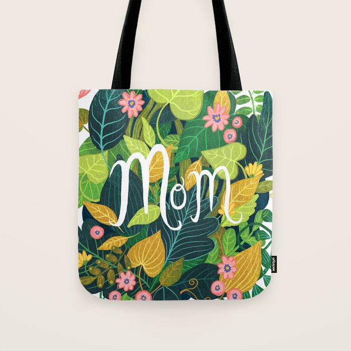 Floral Mom Tote Bag Gallery Image 1