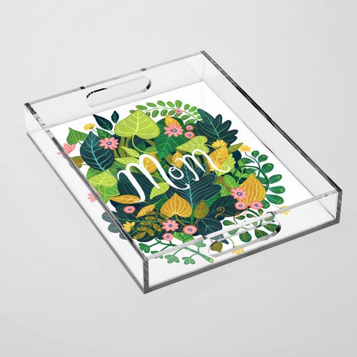 Floral Mom Acrylic Tray Gallery Image 1