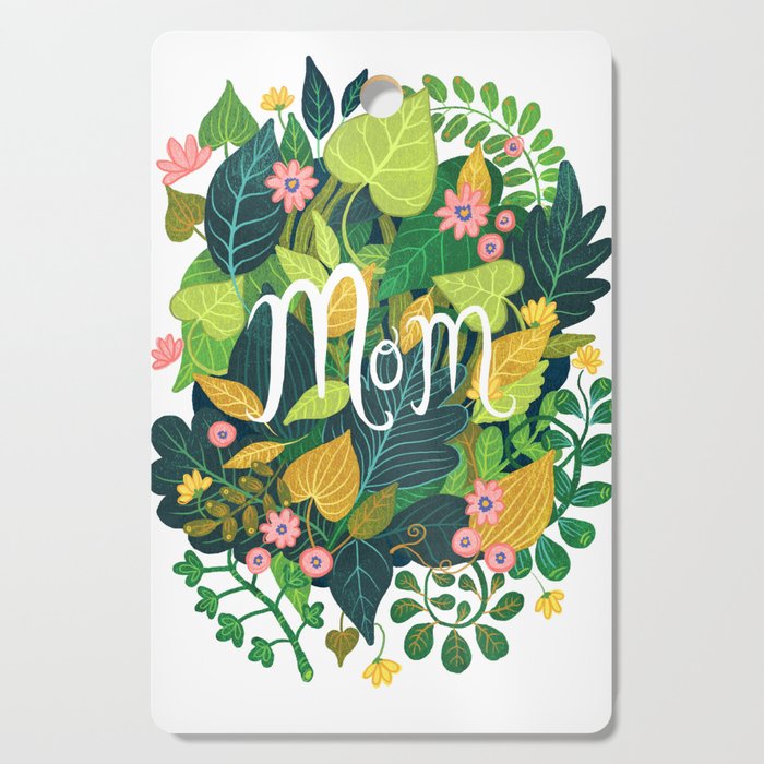 Floral Mom Cutting Board Gallery Image 1