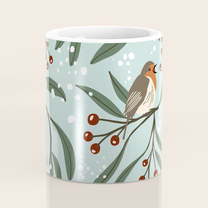 Christmas Robins Coffee Mug Gallery Image 4