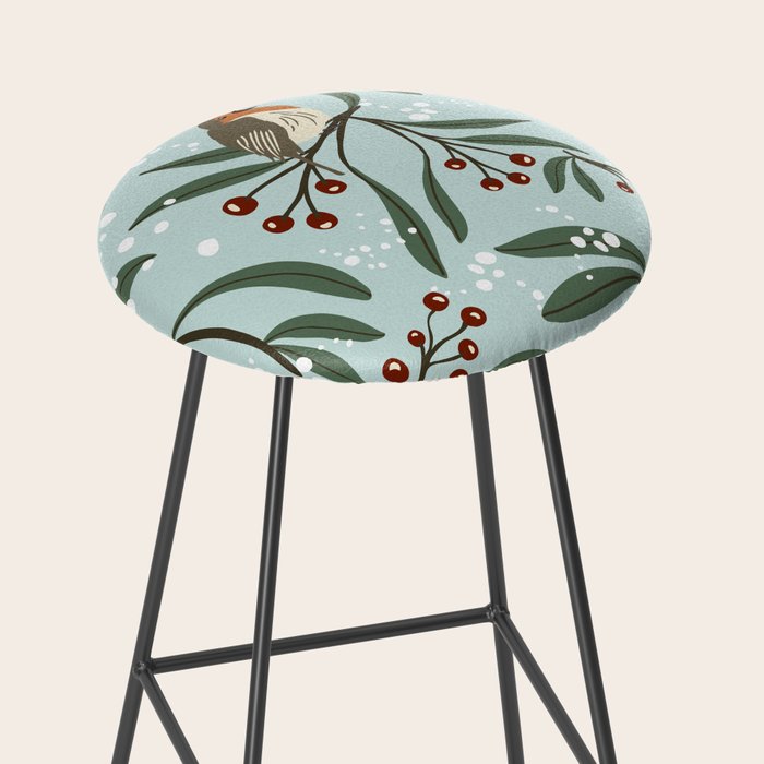 Christmas Robins Stool Gallery Image 2