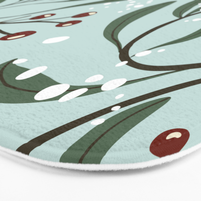 Christmas Robins Bath Mat Gallery Image 3