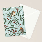 Christmas Robins Stationery Card Gallery Image 2