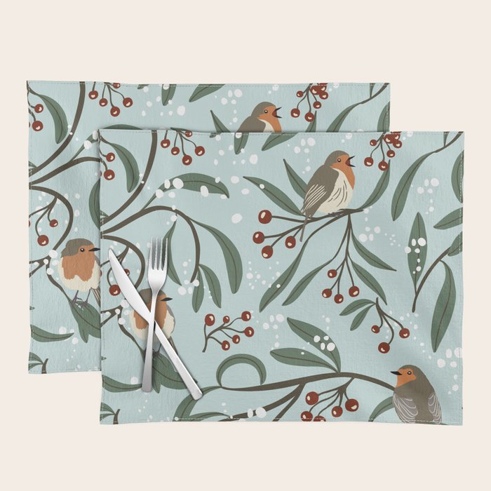 Christmas Robins Placemat Gallery Image 1