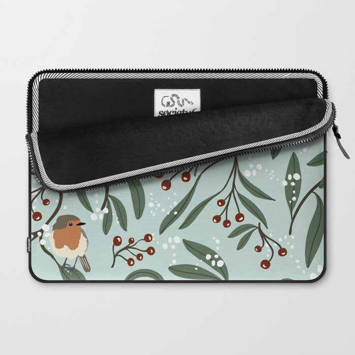 Christmas Robins Laptop Sleeve Gallery Image 2