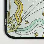 dolphin love flower power // retro surf art by surfy birdy Laptop Sleeve Gallery Image 3