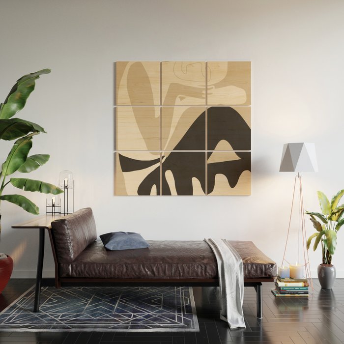 Abstract Art Figure 3 Wood Wall Art Gallery Image 2