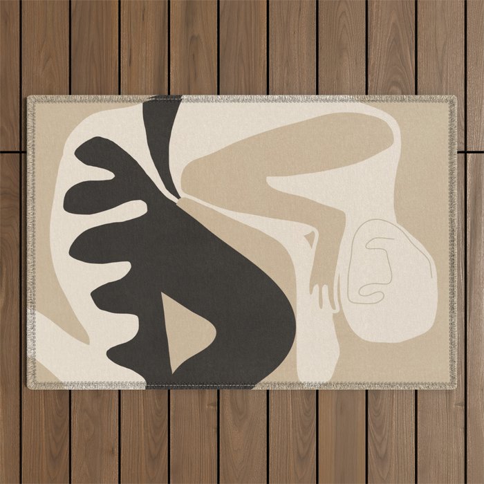 Abstract Art Figure 3 Outdoor Rug Gallery Image 1