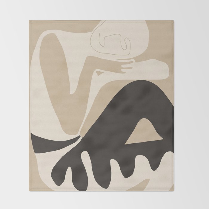Abstract Art Figure 3 Throw Blanket Gallery Image 2