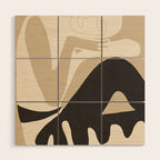 Abstract Art Figure 3 Wood Wall Art Gallery Image 1