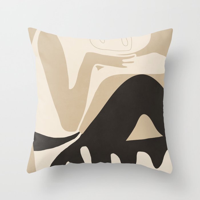 Abstract Art Figure 3 Throw Pillow Gallery Image 1
