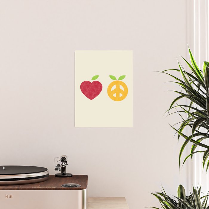 Apple and Orange - Love and Peace Poster Gallery Image 2