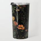 Exotic Midnight Floral Garden Travel Mug Gallery Image 3