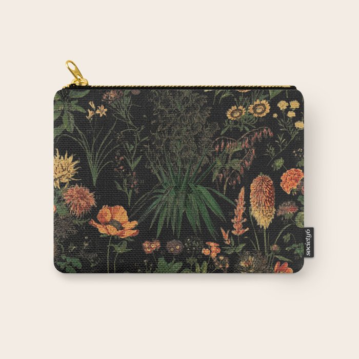 Exotic Midnight Floral Garden Carry All Pouch Gallery Image 1