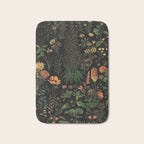 Exotic Midnight Floral Garden Bath Mat Gallery Image 1