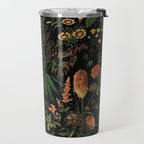Exotic Midnight Floral Garden Travel Mug Gallery Image 2