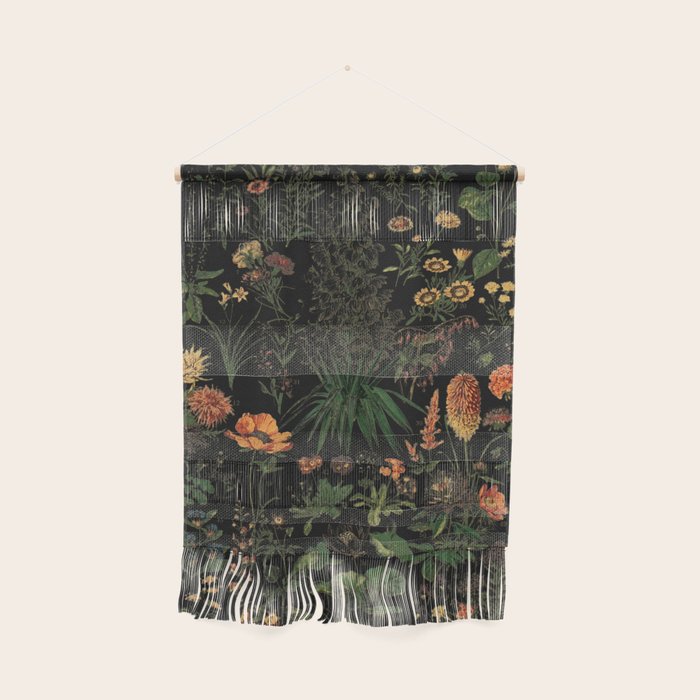 Exotic Midnight Floral Garden Wall Hanging Gallery Image 1