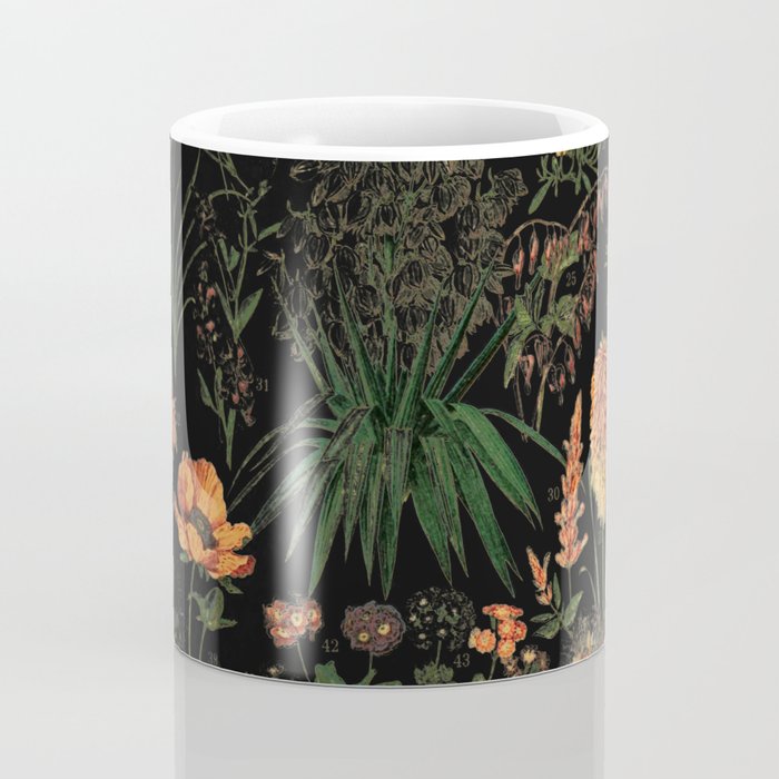 Exotic Midnight Floral Garden Coffee Mug Gallery Image 4