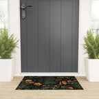 Exotic Midnight Floral Garden Welcome Mat Gallery Image 3