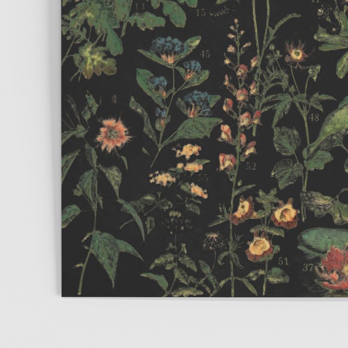Exotic Midnight Floral Garden Poster Gallery Image 3