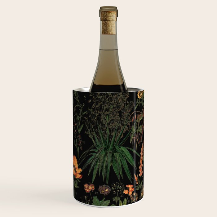 Exotic Midnight Floral Garden Wine Chiller Gallery Image 1