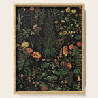 Exotic Midnight Floral Garden Serving Tray Gallery Image 1