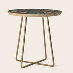 Exotic Midnight Floral Garden Side Table Gallery Image 1