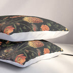 Exotic Midnight Floral Garden Pillow Sham Gallery Image 3