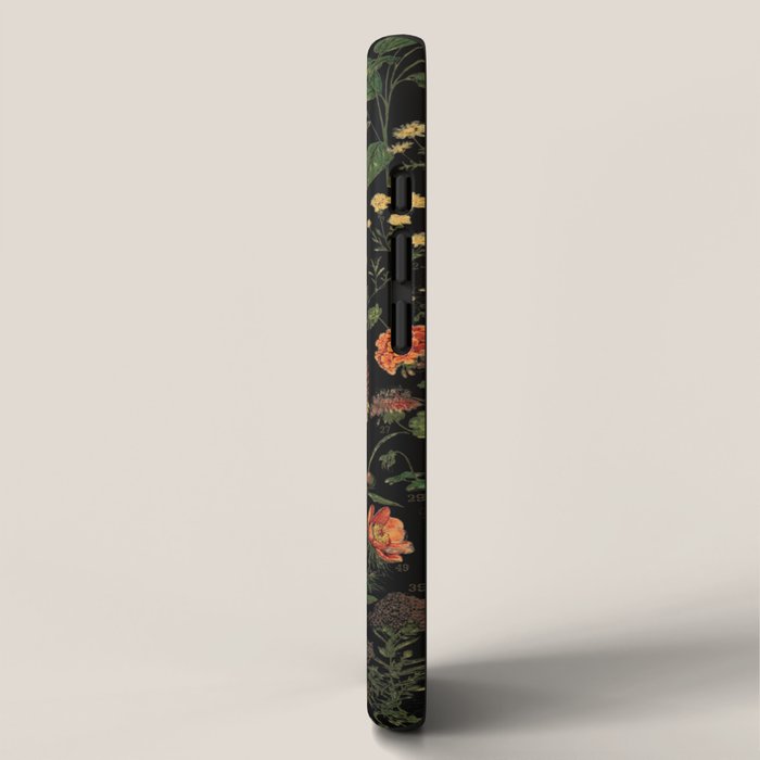 Exotic Midnight Floral Garden iPhone Case Gallery Image 2