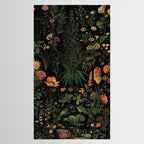 Exotic Midnight Floral Garden Tablecloth Gallery Image 2