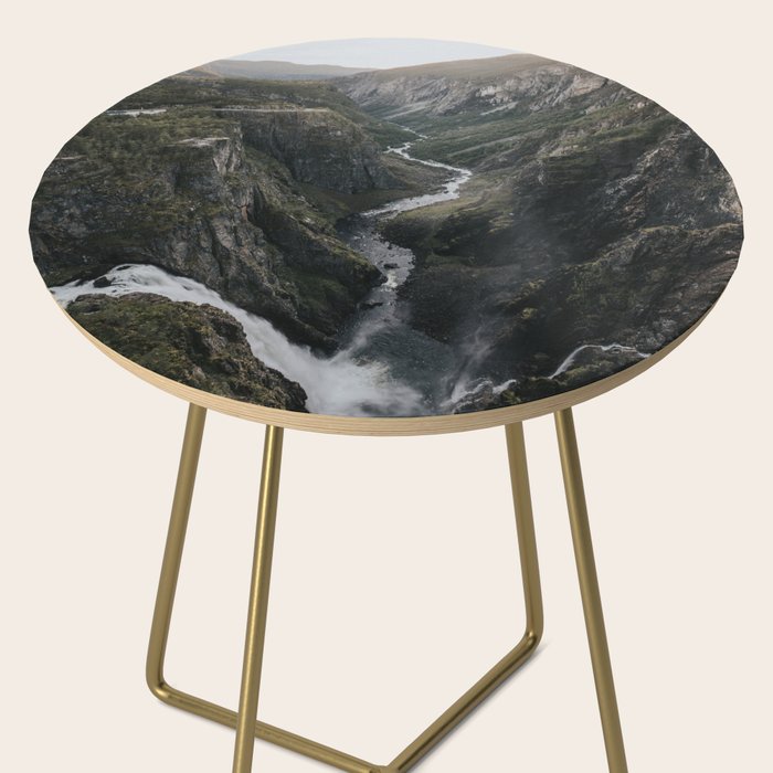 Voringsfossen Waterfall - Landscape and Nature Photography Side Table Gallery Image 2