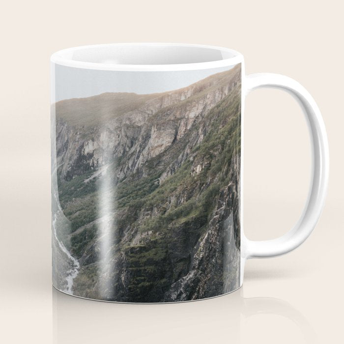 Voringsfossen Waterfall - Landscape and Nature Photography Coffee Mug Gallery Image 1